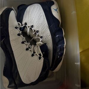 Nike White and Blue Men's Shoes